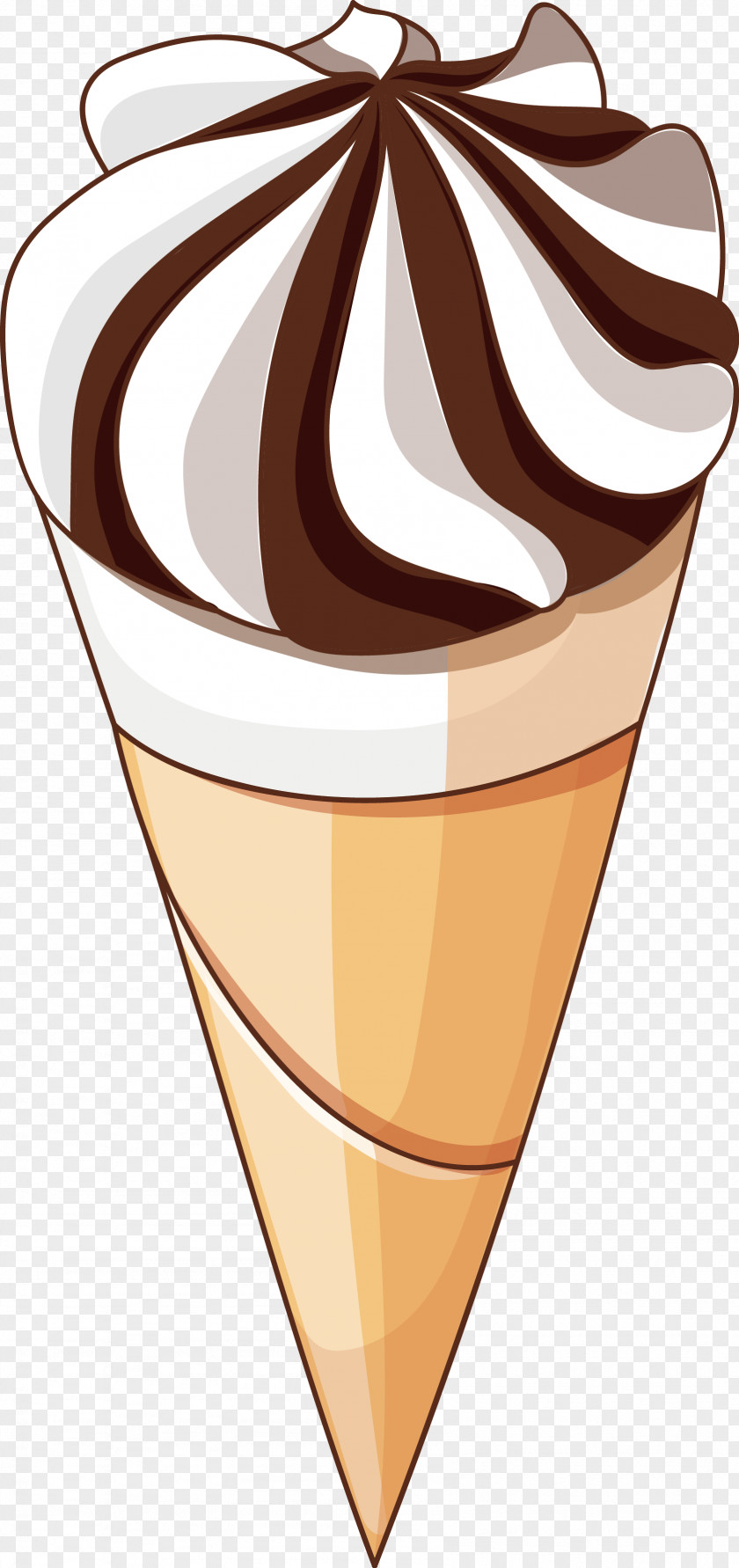 Cones Vector Chocolate Ice Cream Sundae Cone PNG