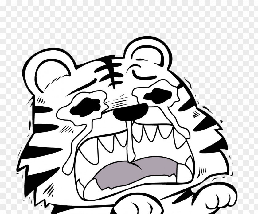 Crying Tiger Download Computer File PNG