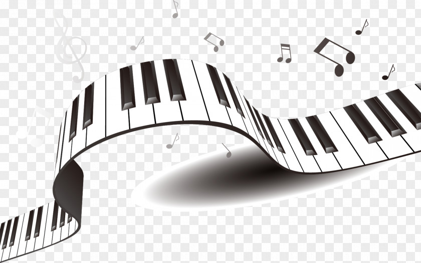 Piano Musical Keyboard PNG keyboard, Black and white keyboard piano music , 3D art of clipart PNG