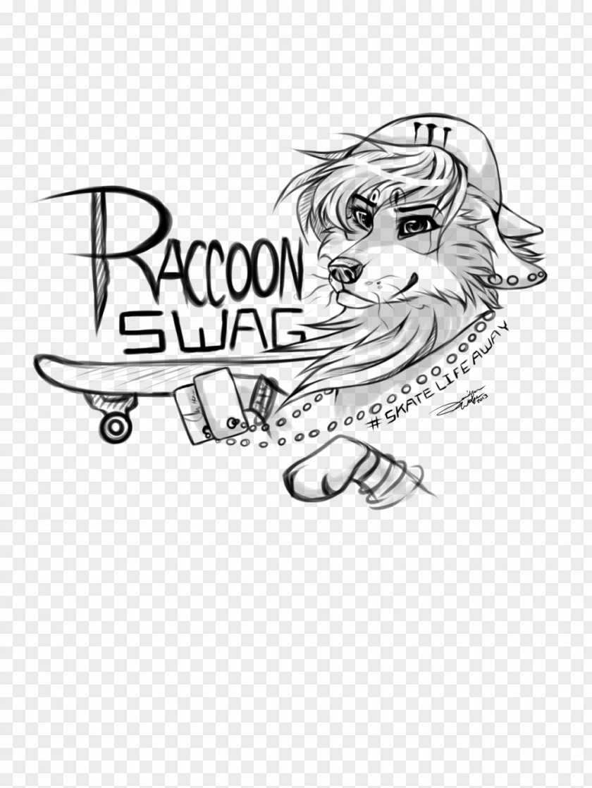 Raccoon Painting Line Art Logo Clip PNG