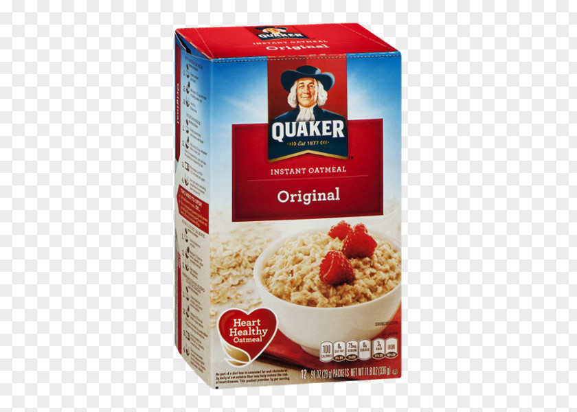 Sugar Quaker Instant Oatmeal Breakfast Cereal Grits Oats Company PNG
