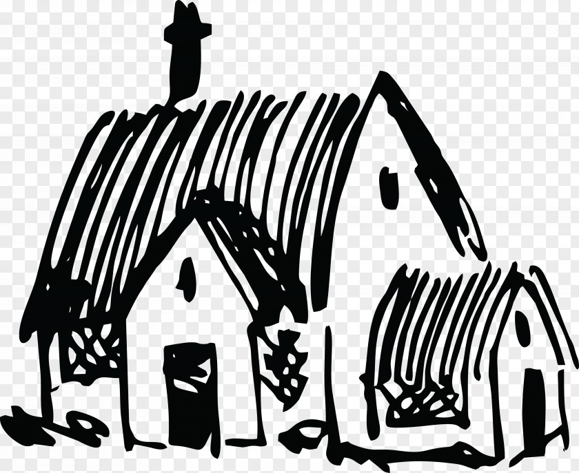 Village House Cottage Clip Art PNG