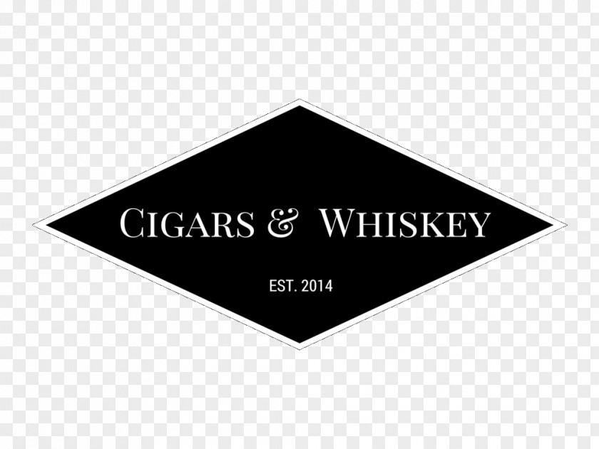 Whiskey Cigar Logo Brand Triangle Font PNG