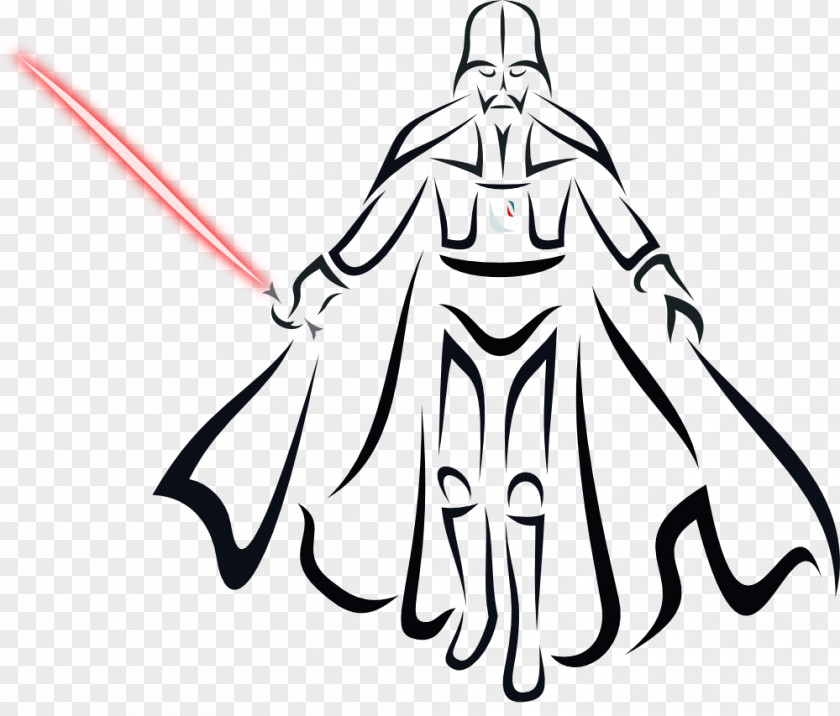Darth Vader Art Line Costume Cartoon H&M Clip PNG