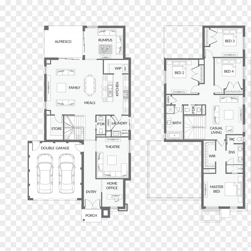 Design Floor Plan Technical Drawing PNG