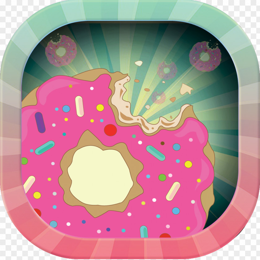 Donuts Pink M RTV Font PNG