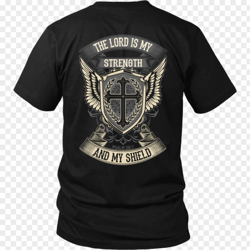 Black Shield Long-sleeved T-shirt Hoodie PNG