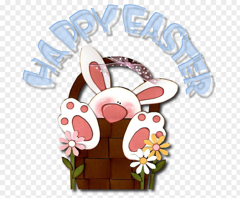 Easter Bunny Postcard Paper Scrapbooking PNG