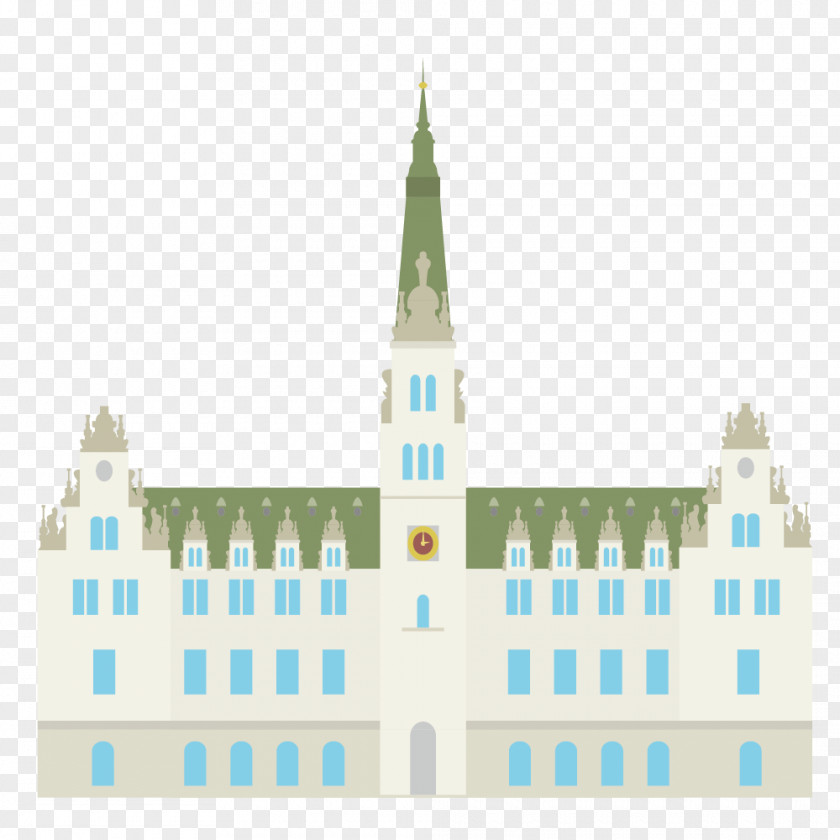 Gray Church Stock Illustration PNG