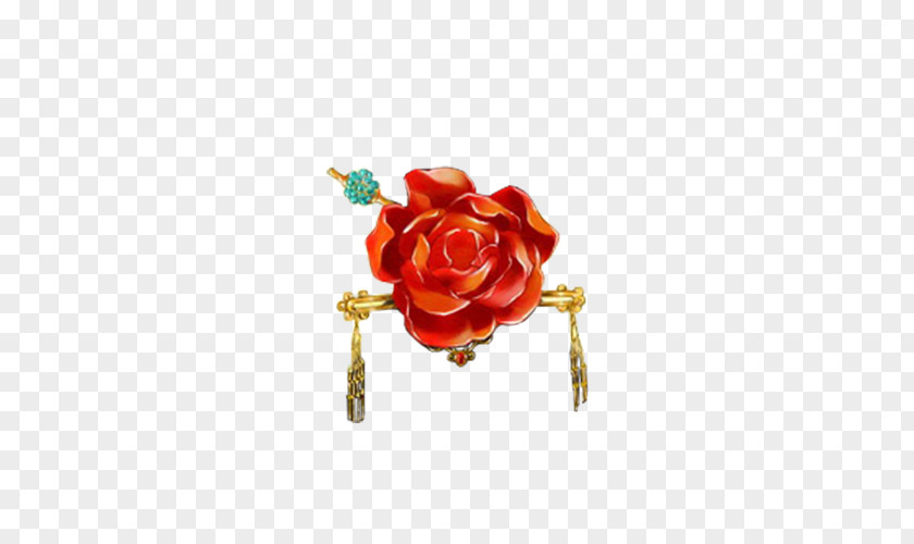 Beautiful Hair Ornaments Red U5934u9970 Garden Roses PNG