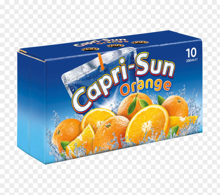 Juice Orange Drink Nectar Capri Sun PNG