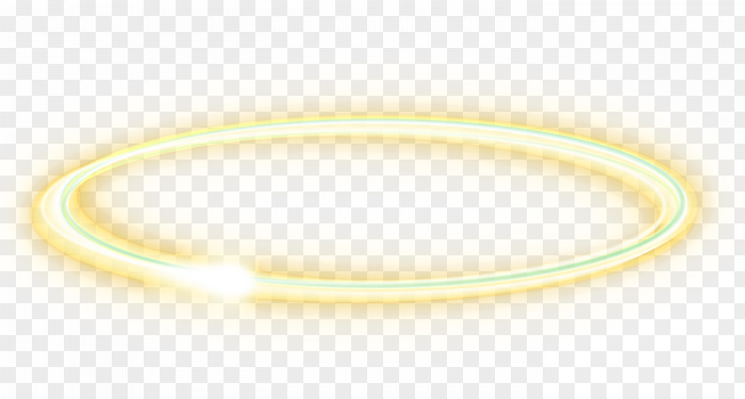Yellow Light Effect Element Bangle Material Circle PNG