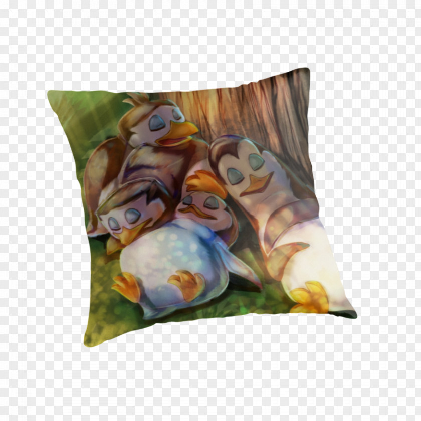 Baby Penguin Cushion Throw Pillows PNG