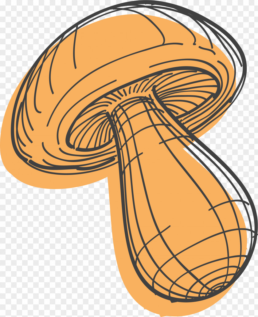Coffee Line Mushroom Clip Art PNG