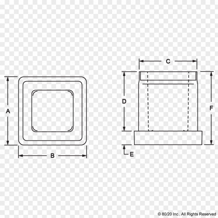 Dimensional Drawing Area Rectangle PNG