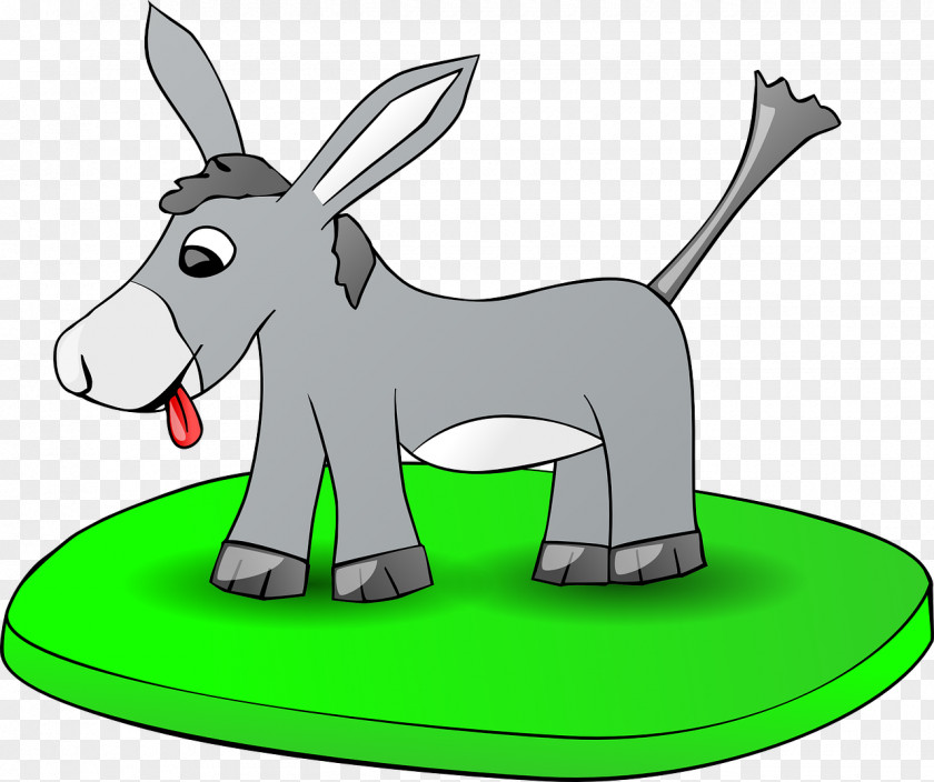 Donkey On The Grass Free Content Clip Art PNG