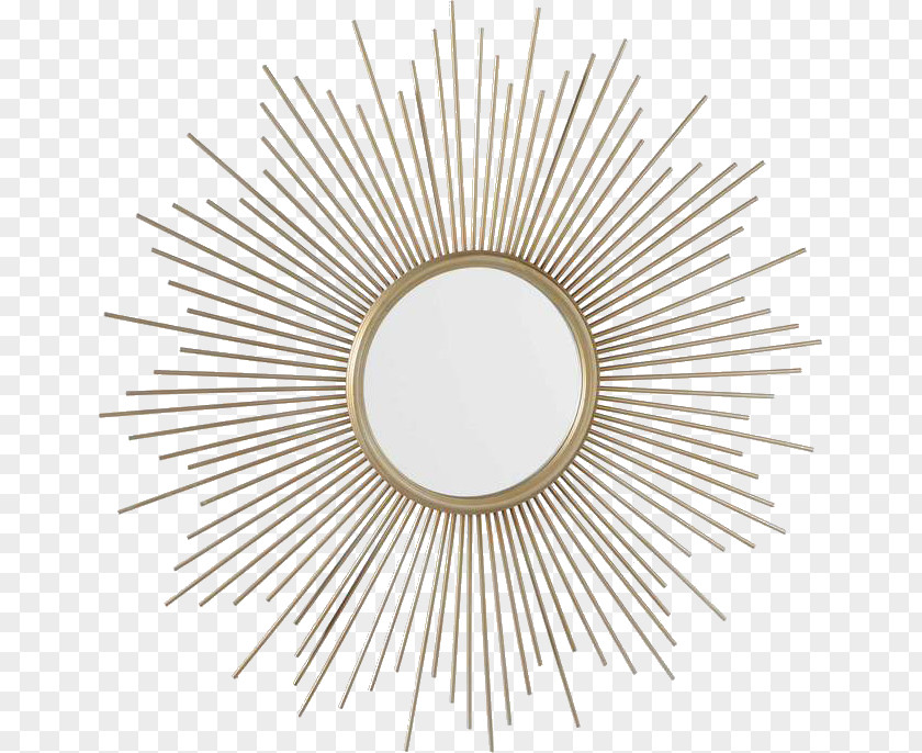 Mirror Metal Maisons Du Monde Gold House PNG