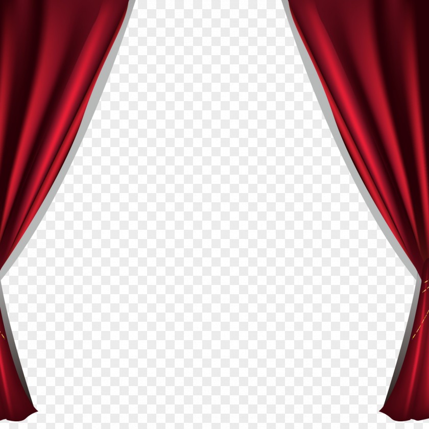 Red Curtains Curtain Light Icon PNG