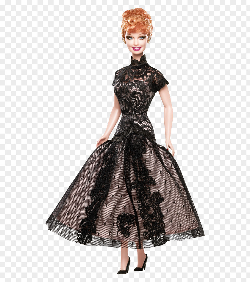 Barbie Lucille Ball Legendary Lady Of Comedy Doll National Toy Hall Fame Dress PNG
