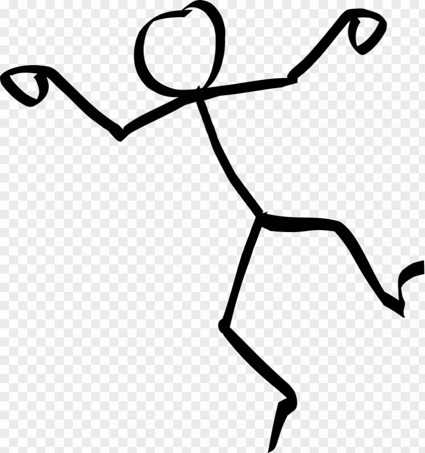 Falling Clipart Stick Figure Dance Clip Art PNG