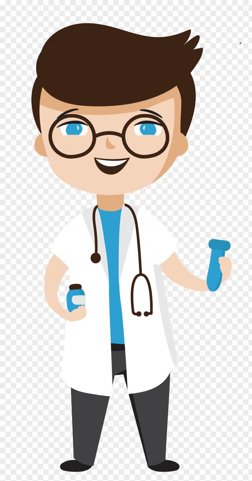 Happy Doctor Cartoon Physician Illustration PNG