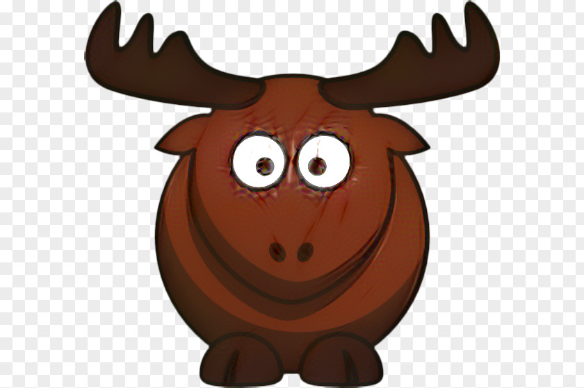 Smile Reindeer Cartoon PNG