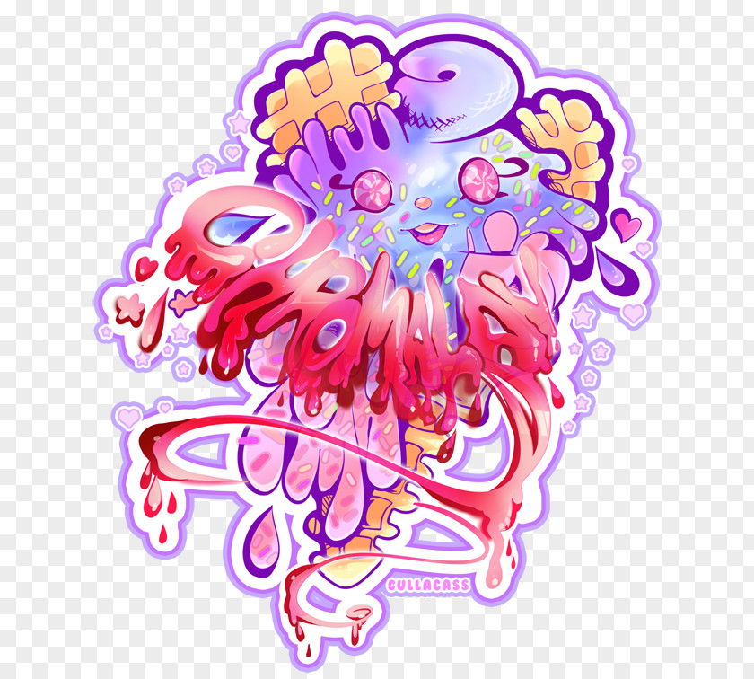 Syrup Drip Clip Art Illustration Flower Line Pink M PNG