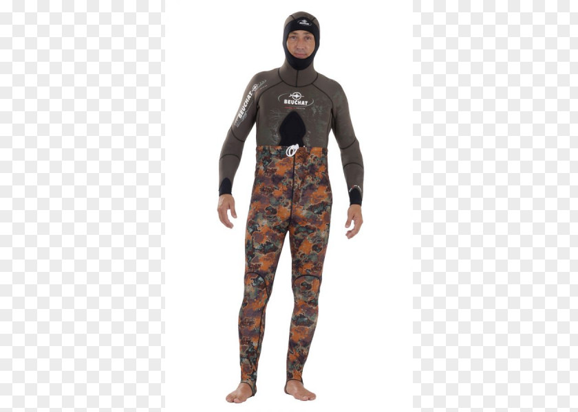 Wetsuit Beuchat Spearfishing Diving Suit Dry PNG