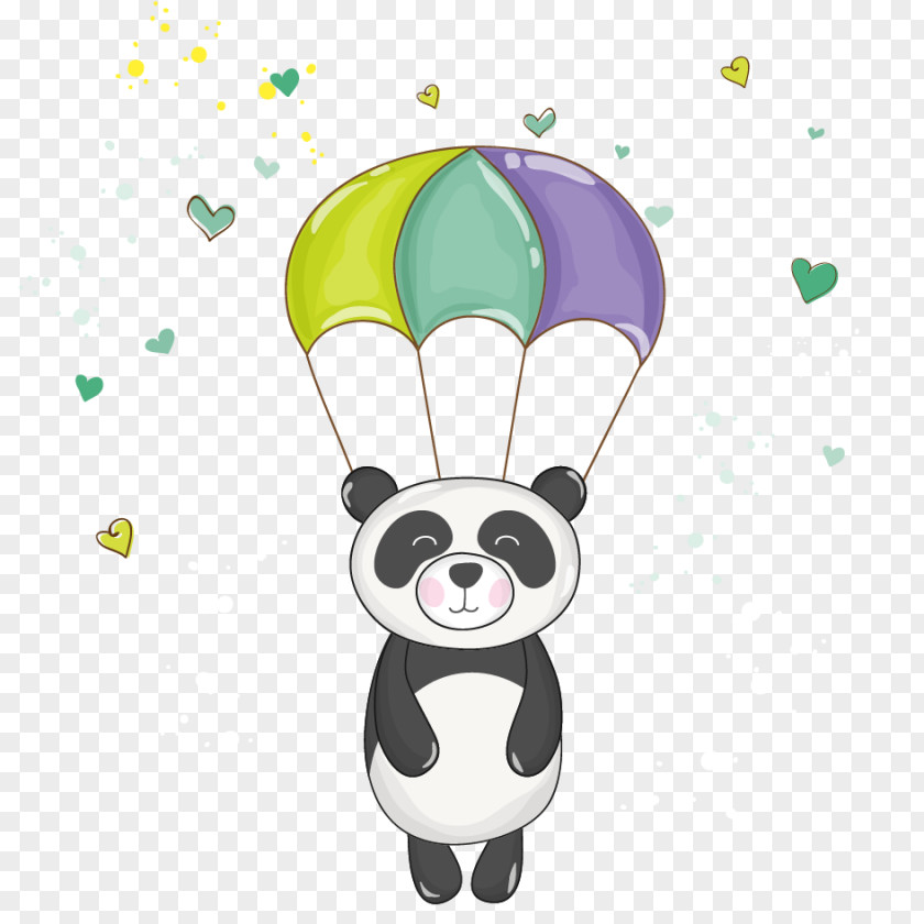 Cartoon Panda Giant Bear Baby Shower Clip Art PNG