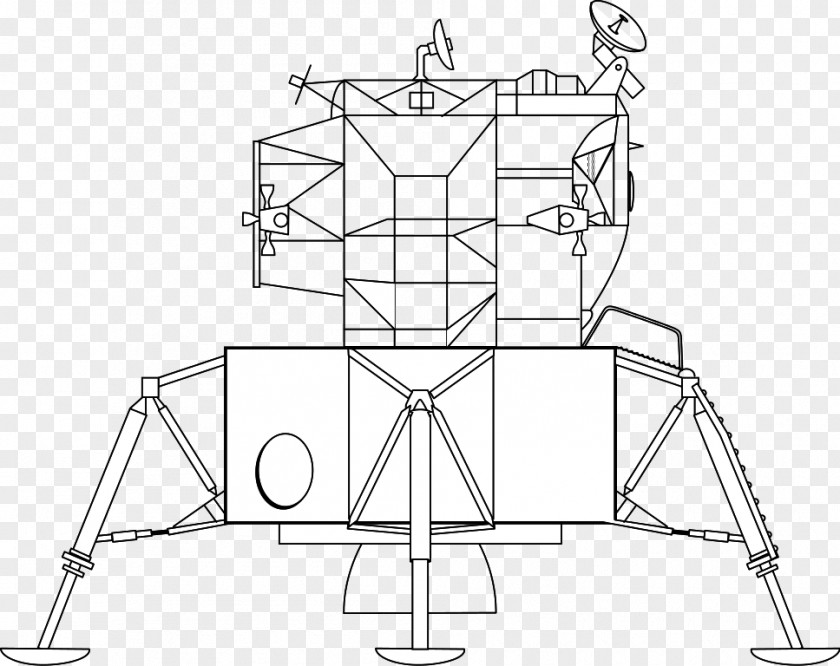 Moon Apollo Program 11 Lunar Lander Module Space Race PNG