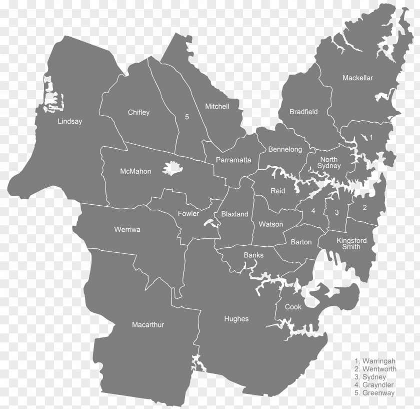 Sydney Metropolitan Area Map White Tuberculosis PNG