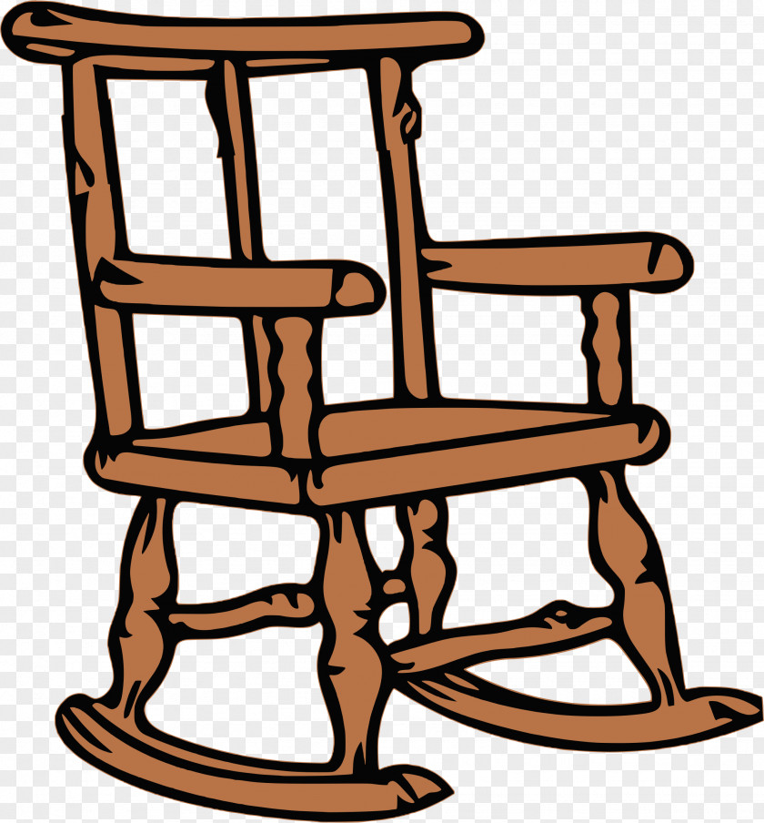 Chair Clip Art Rocking Chairs Openclipart Wooden PNG