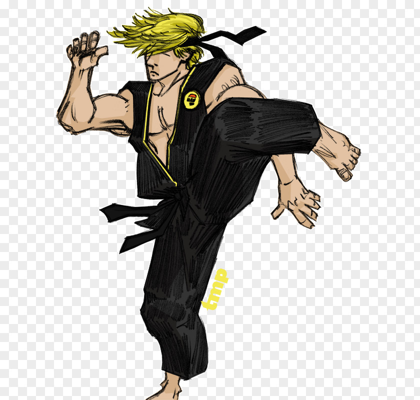 Cobra Kai Johnny Lawrence Drawing Cartoon The Karate Kid PNG