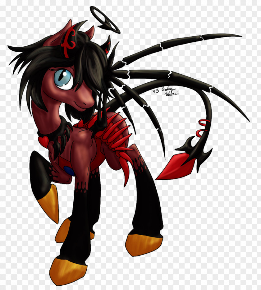Demon Horse Cartoon Legendary Creature PNG