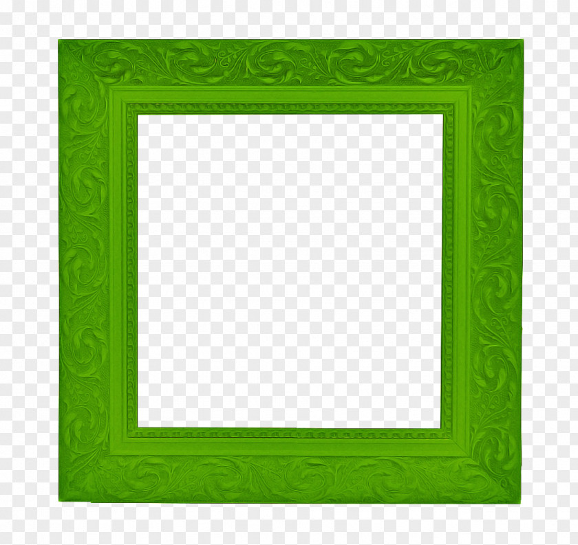 Interior Design Picture Frame Green Background PNG