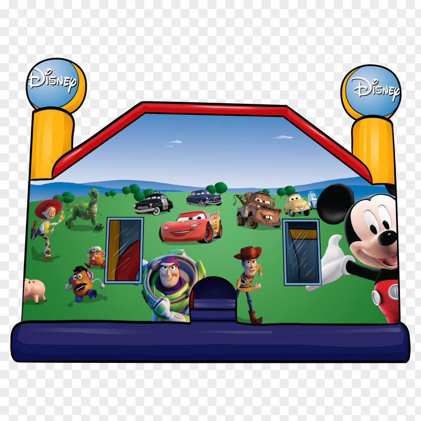 Jumping Castle Inflatable Bouncers Mickey Mouse Lightning McQueen PNG