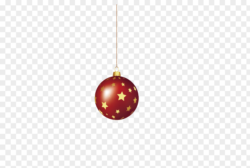 Red Star Ball Ornaments Christmas Ornament Cartoon PNG