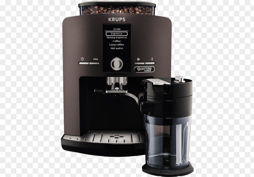 Coffee Espresso Coffeemaker Cappuccino Krups Espresseria Automatic EA8050PN PNG