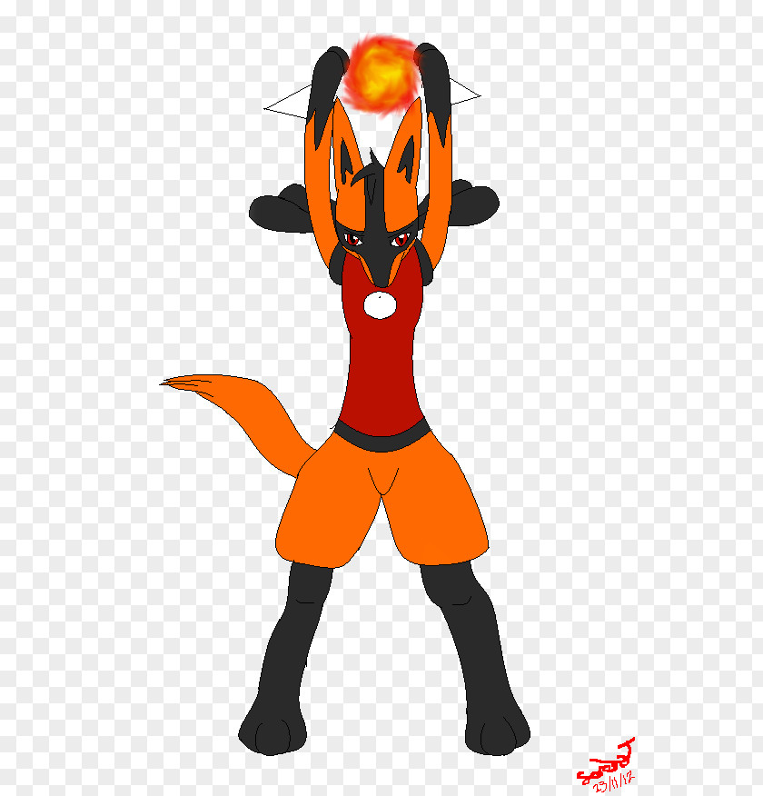 Fire Power Mascot Animal Character Clip Art PNG
