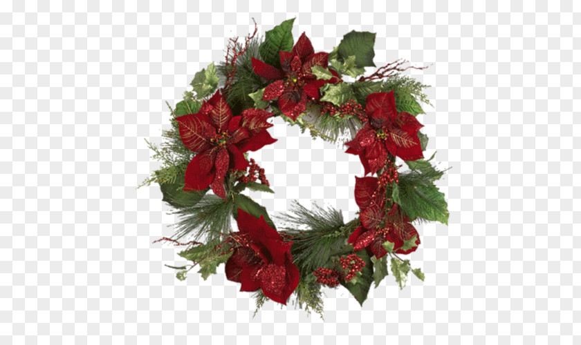 Garland Wreath Christmas Krampus Rudolph PNG