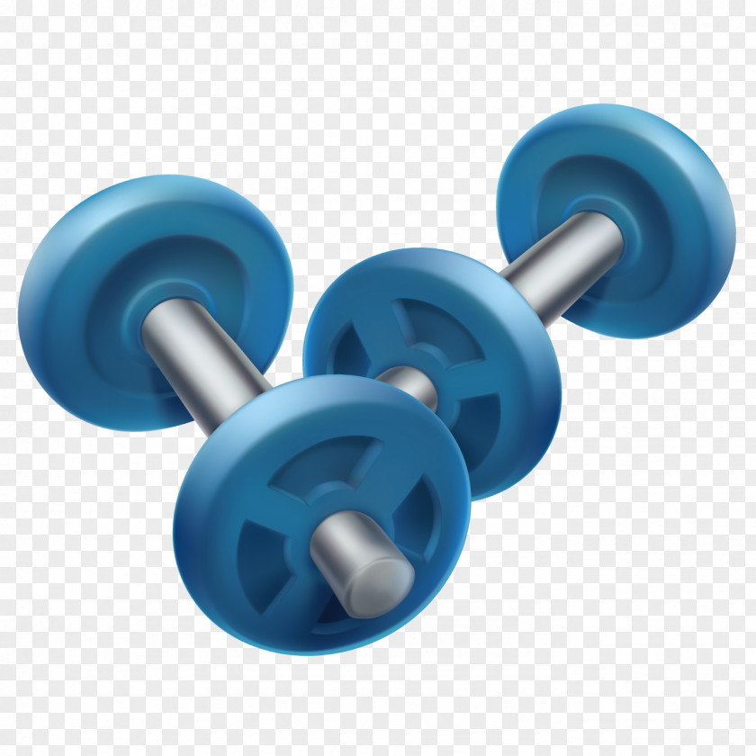 Hand-painted Vector Material Barbell Drawing PNG
