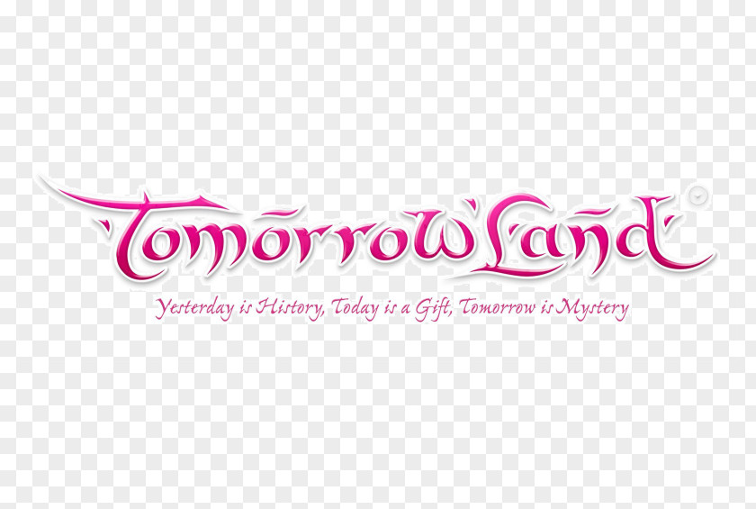 Line Tomorrowland Logo Brand Font Pink M PNG