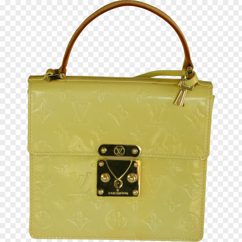Louis Vuitton Handbag Yellow Leather PNG