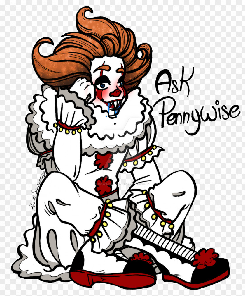 Pennywise The Clown It Kiss Art Character PNG