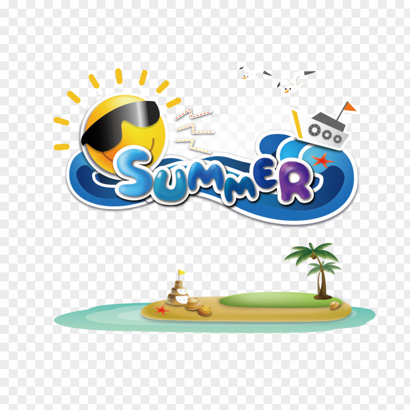 Creative Summer Vacation Download Clip Art PNG