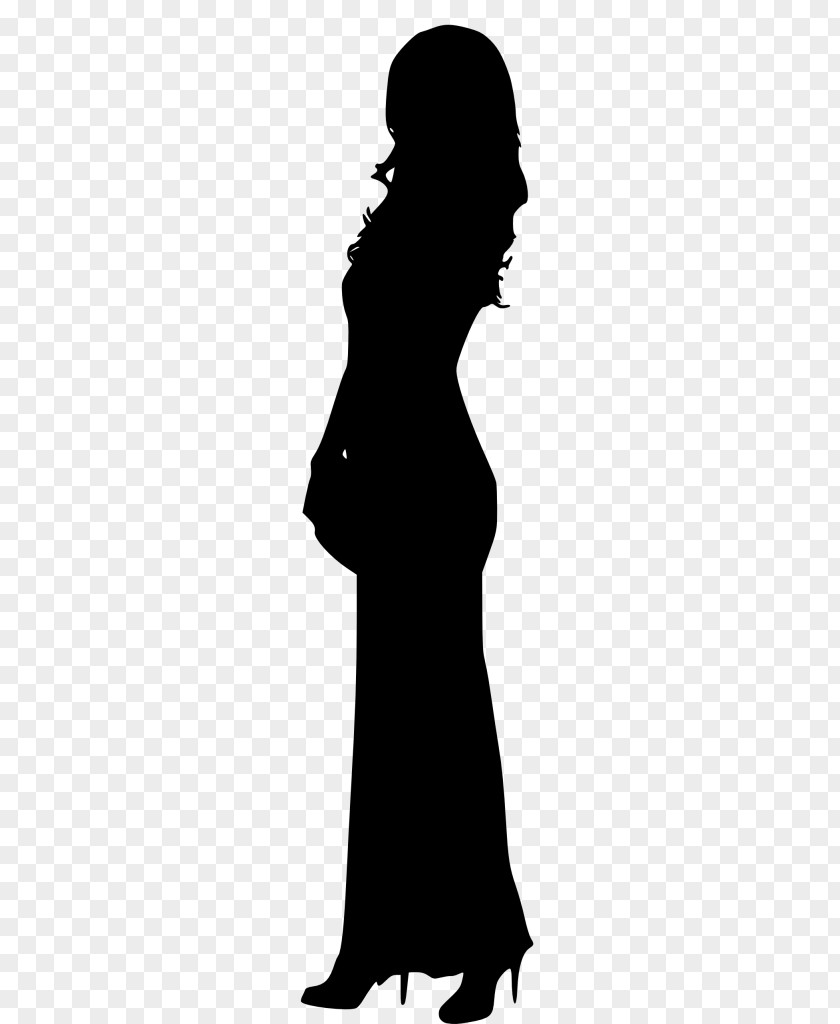 Silhouette Black And White Woman Photography PNG