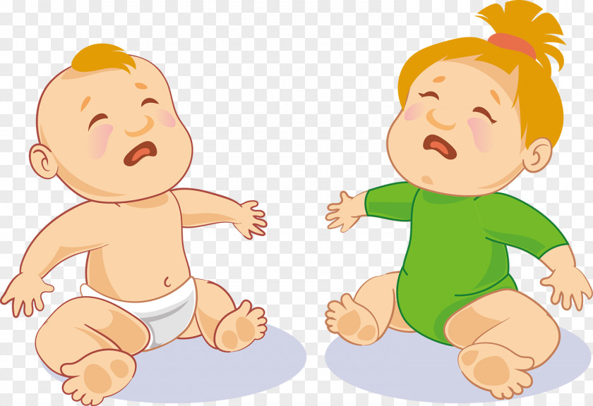 Crying Little Baby Vector Infant Clip Art PNG