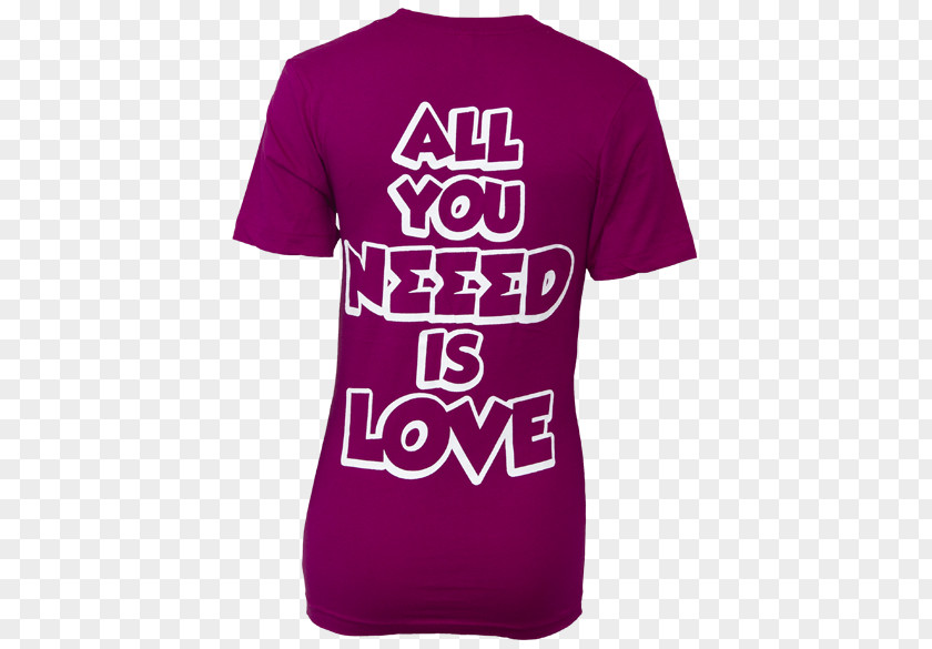 All You Need Is Love T-shirt Logo Sleeve Font PNG
