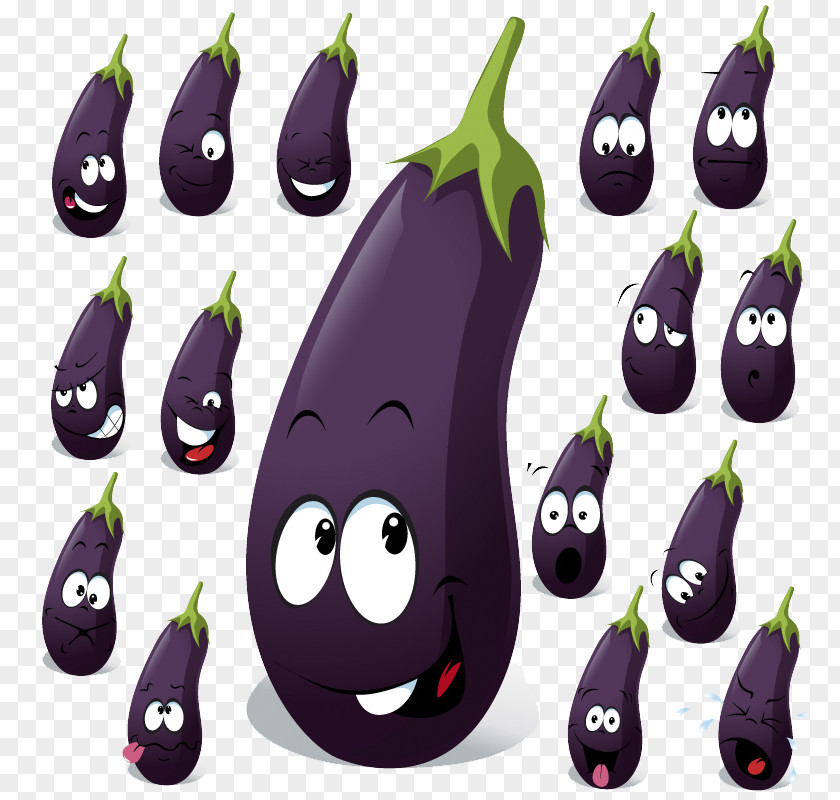 Eggplant Cartoon Vegetable PNG