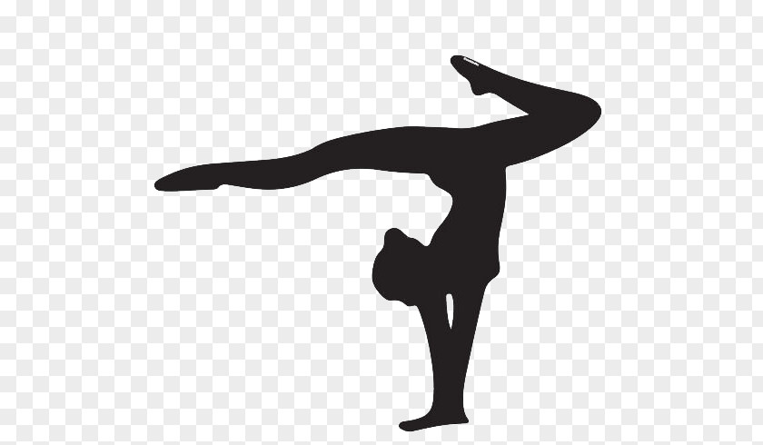 Gymnastics Silhouette Drawing Wall Decal Clip Art PNG
